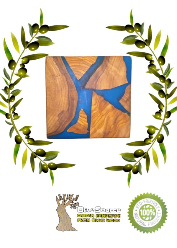 COASTER WITH OLIVE WOOD AND EPOXY RESIN - Image 3