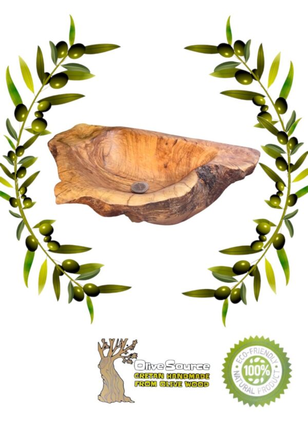 NATURAL SINK OR WASH BASIN FROM OLIVE TREE