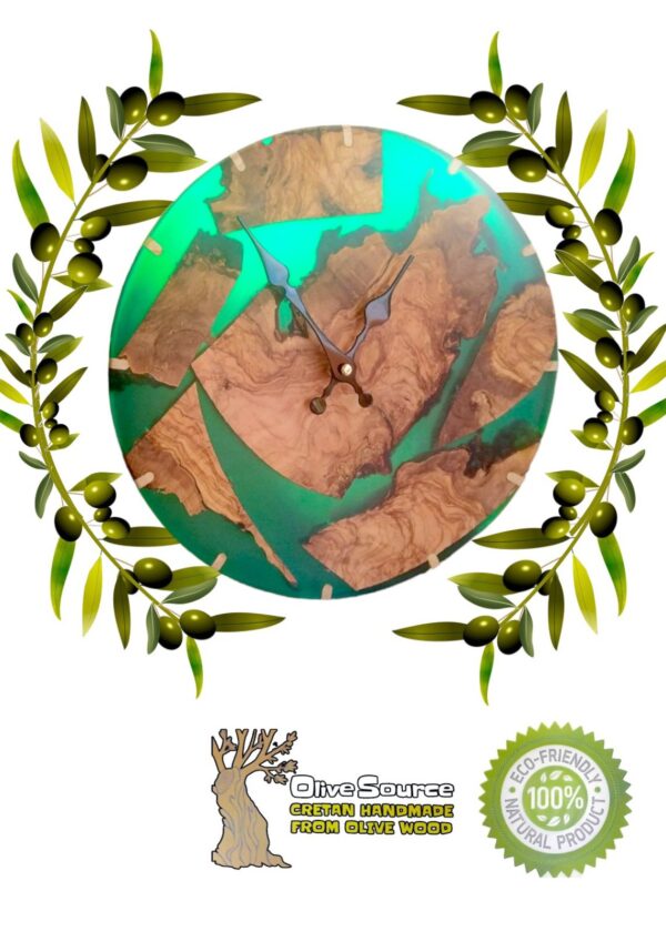 WALL CLOCK WITH EPOXY