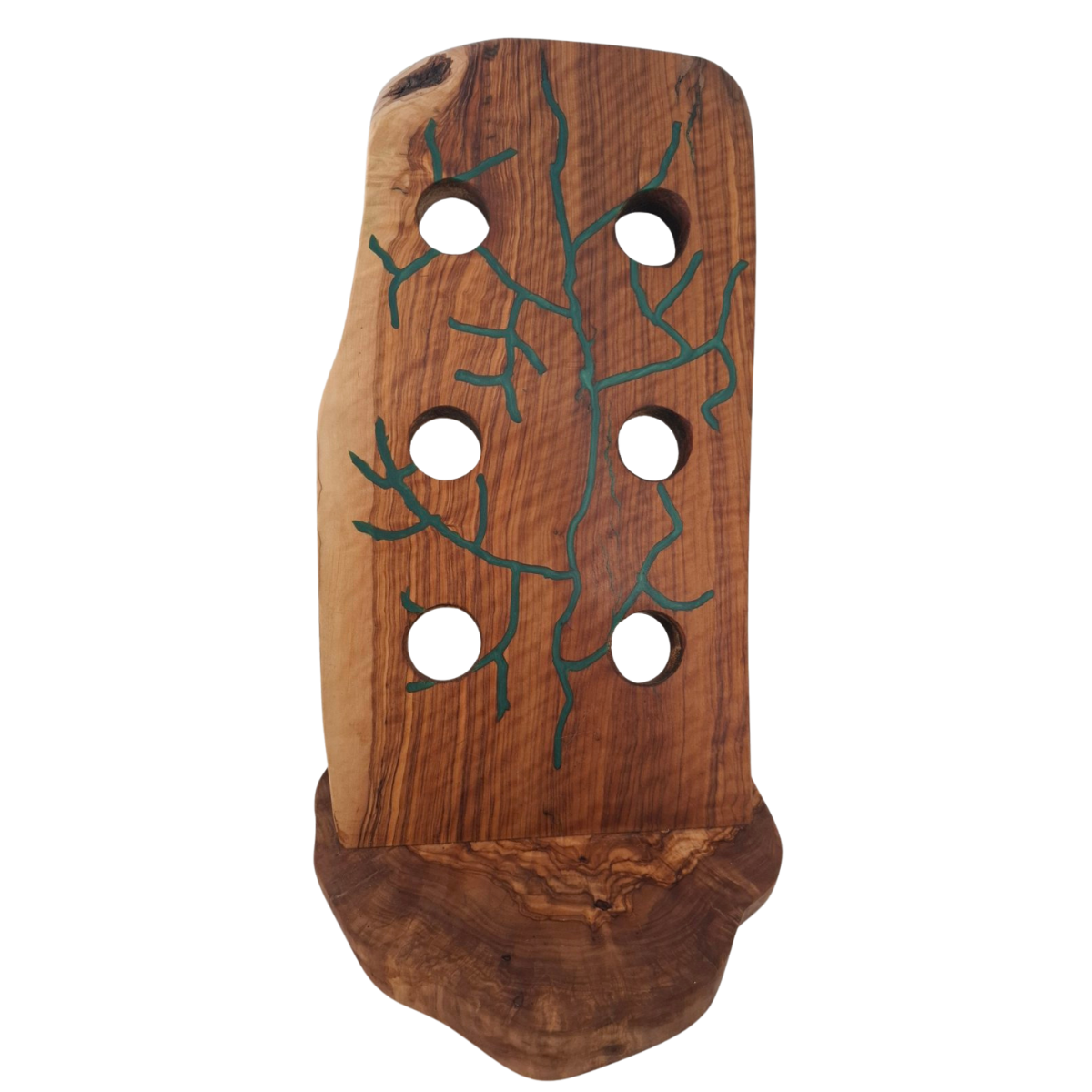 Green Resin Six Bottle Holder - Elegant Wine Storage Solution