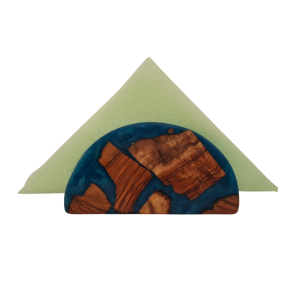 Blue Pearl Resin Napkin Holder - Chic, Durable Table Accessory